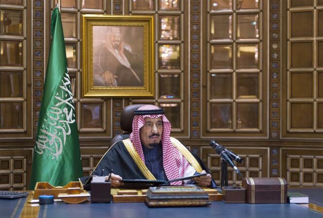 Le roi Salman, successeur depuis vendredi 23 janvier 2015, d'Abdallah, décédé la veille, à Riyad.