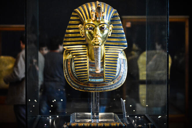 Le célèbre masque de Toutankhamon conservé au Musée du Caire en Egypte.