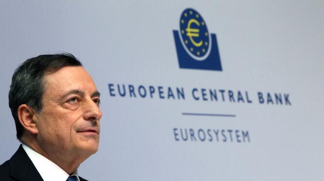 Mario Draghi, le patron de la Banque centrale européenne, le 22 janvier à Francfort.