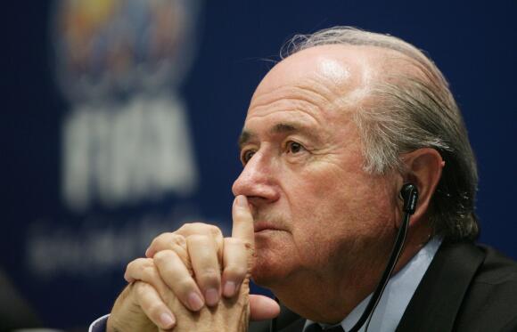 Joseph Blatter, président de la FIFA, ici en 2005 à Zurich (Suisse).