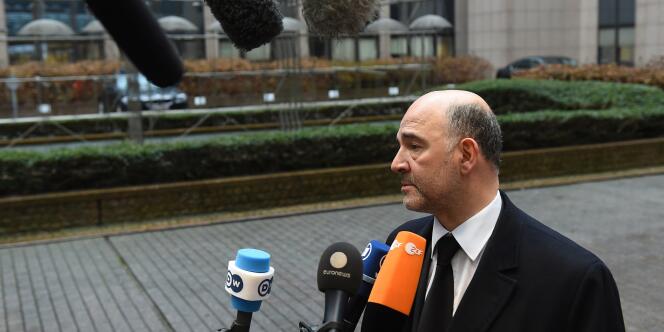 Le commissaire européen aux affaires économiques et financières, Pierre Moscovici, à Bruxelles le 26 janvier.