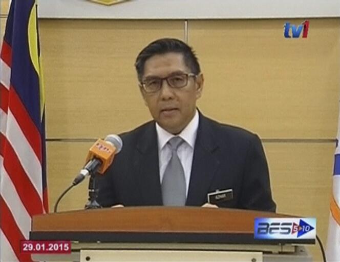 Jeudi 29 janvier 2015, le ministre malaisien de l'aviation civile annonce officiellement que la disparition du vol MH370, en mars 2014, est un 