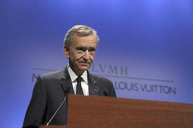 Bernard Arnault, PDG du groupe de LVMH, le 3 février 2015.