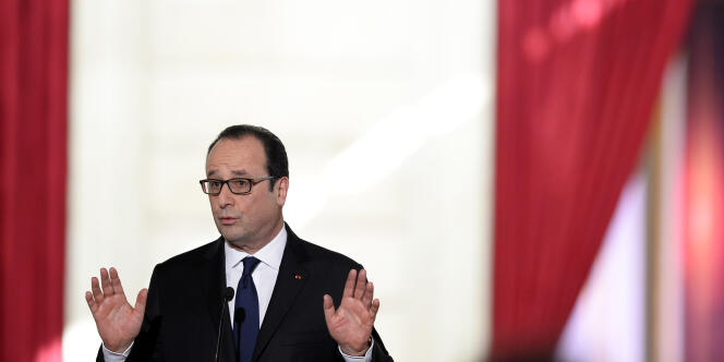 François Hollande lors de sa cinquième conférence de presse, le 5 février.