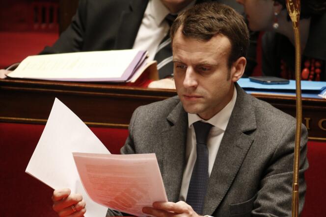Le ministre de l'économie Emmanuel Macron le 10 février.