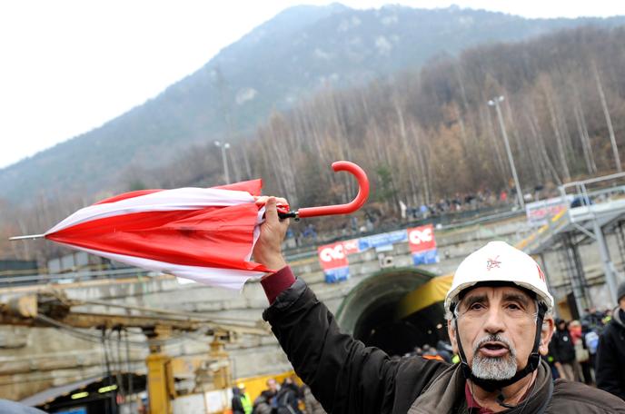 Alberto Perino, chef du mouvement « No TAV », le 23 mars à Chiomonte.