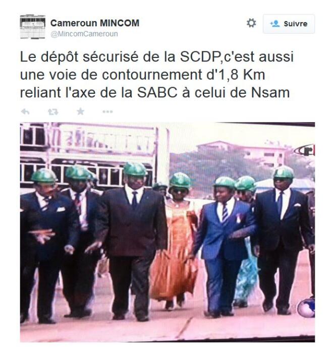Image via le compte Twitter du ministe de la communication du Cameroun.