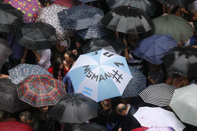 Plusieurs centaines de manifestants étaient attendus, mercredi, à Buenos Aires, en hommage au procureur Nisman.