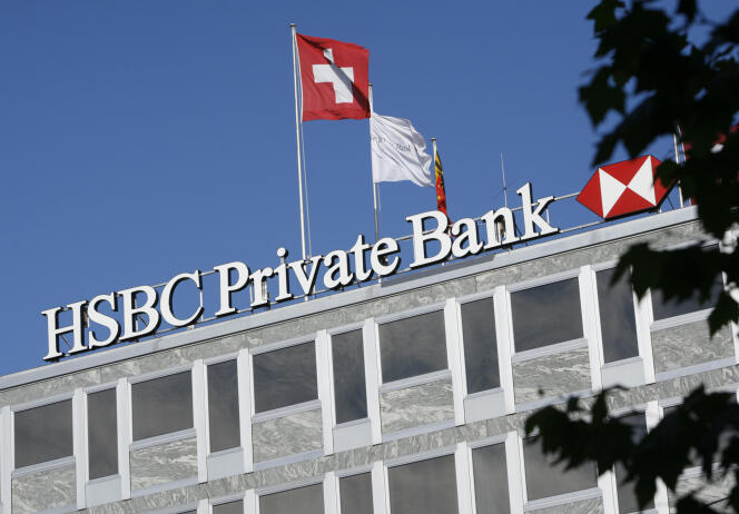 L'immeuble de la banque HSBC à Genève, en 2008.