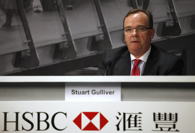 Le directeur général d'HSBC, Stuart Gulliver, lors d'une conférence à Hongkong en 2011.