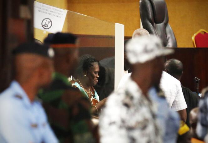 Simone Gbagbo, le 23 février au tribunal d'Abidjan.