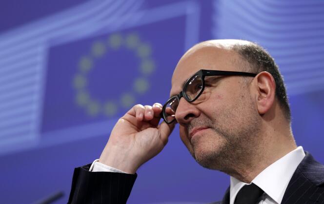 Le commissaire européen aux affaires économiques, le Français Pierre Moscovici.