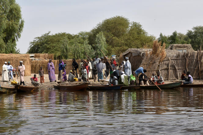 Le 27 janvier, sur la rive du lac Tchad dans le village de Nougboua.