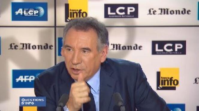 François Bayrou lors de l'émission 