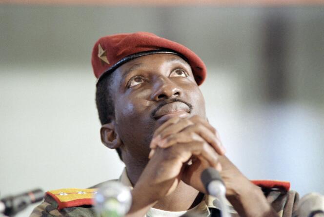 Thomas Sankara lors d’un sommet non aligné à Harare, au Zimbabwe, le 2 septembre 1986.