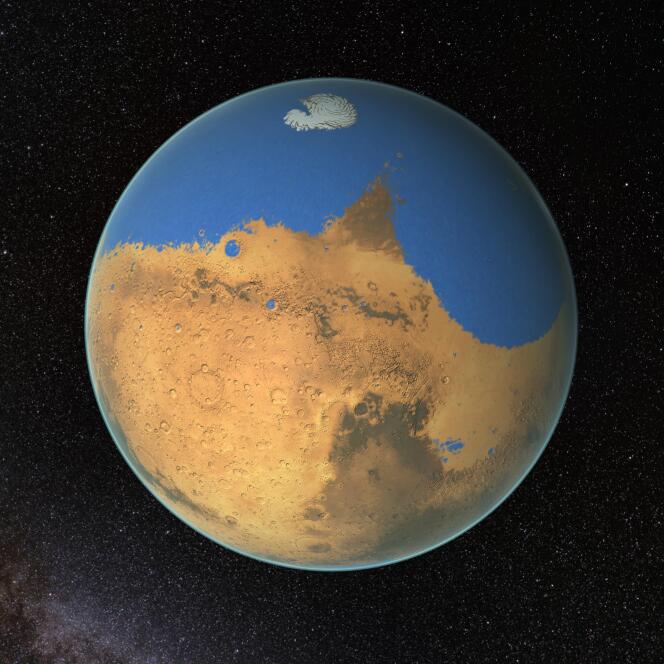 L'hémisphère nord de Mars est considéré depuis longtemps par les scientifiques comme la zone la plus propice pour contenir un océan.
