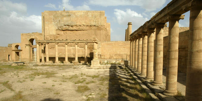 Les vestiges d'Hatra, en Irak, en avril 2003.