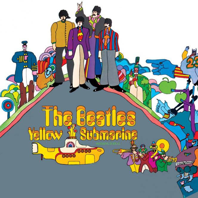 Pochette de l'album « Yellow Submarine », des Beatles.