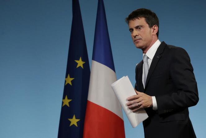 Manuel Valls à Matignon, le 29 mars.
