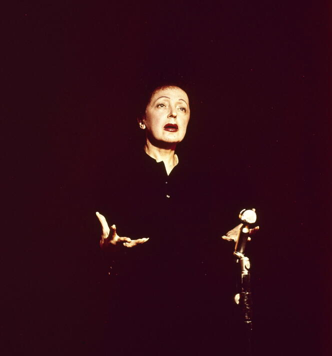 Edith Piaf en janvier 1950.