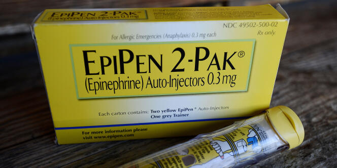 L’EpiPen, un auto-injecteur d’épinéphrine, est fréquemment prescrit aux enfants ayant de sévères allergies alimentaires.