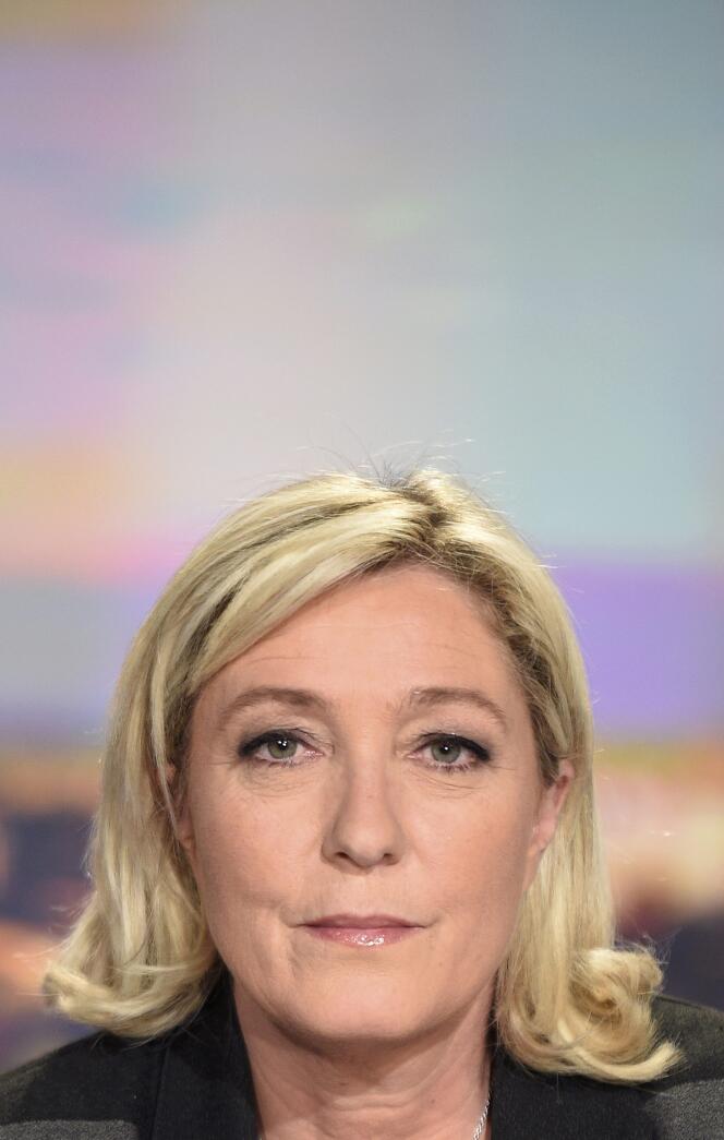 Marine Le Pen, présidente du Front national. REUTERS/Martin Bureau/Pool