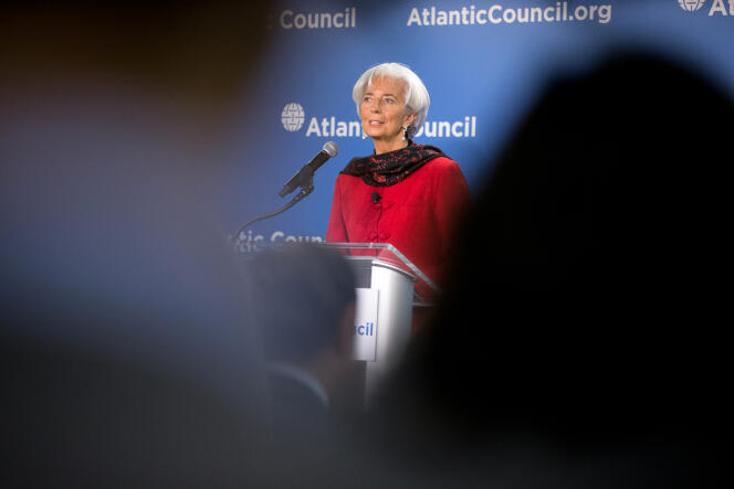 Christine Lagarde, le 9 avril 2015.