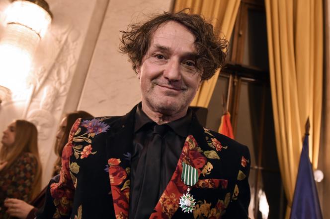 Goran Bregovic at the French Embassy in Belgrade (Serbia), February 25, 2014.