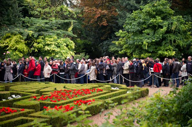 File d'attente dans les jardins de l'Elysée, en septembre 2013, lors des Journées du patrimoine.