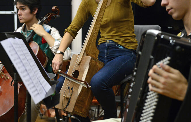 Des élèves du Conservatoire national de musique de Paris en novembre 2014.