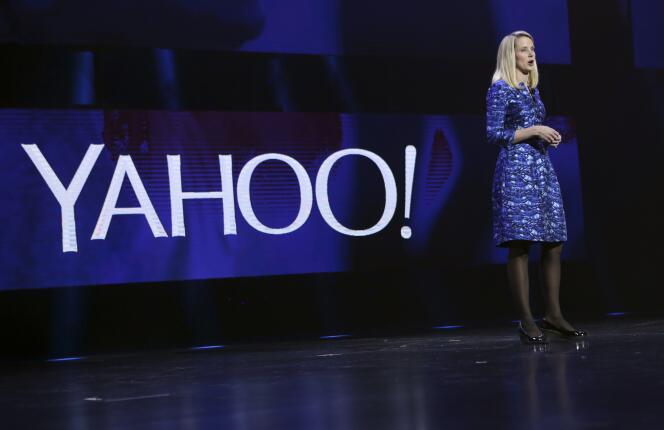 La présidente-directrice générale de Yahoo!, Marissa Mayer, le 7 janvier au CES de Los Angeles.