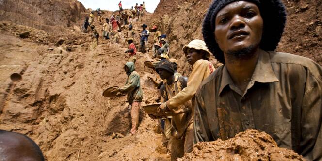 Dans une mine de l'est de la République démocratique du Congo.