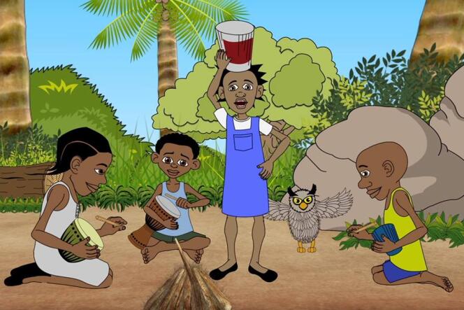 Une scène d'un épisode de la série animée tanzanienne 