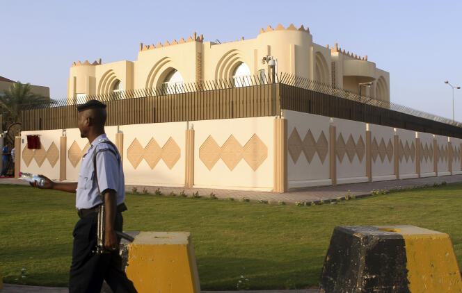 Le bureau de représentation talibane, à Doha, en 2013.