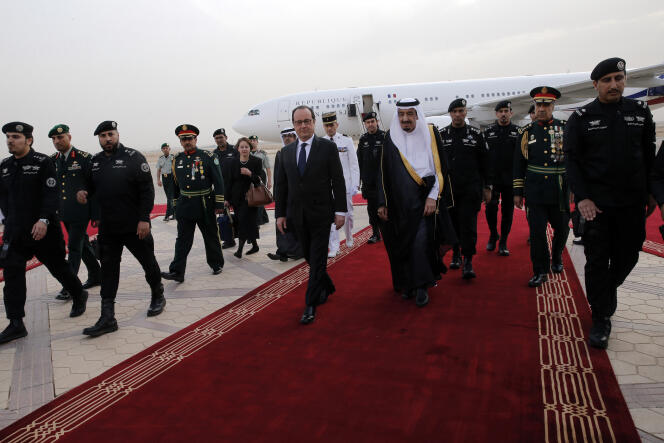 François Hollande et le roi Salman à Riyad, le 4 mai.