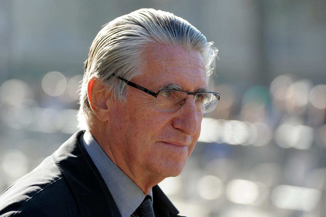 De voormalige president van Medef en directeur van investeringsmaatschappij Wendel, Ernest-Antoine Seillière, in Parijs, in oktober 2014.