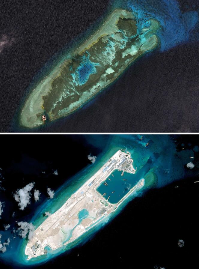 La Chine a effectué des travaux de réhabilitation sur sept sites des îles Spratleys.