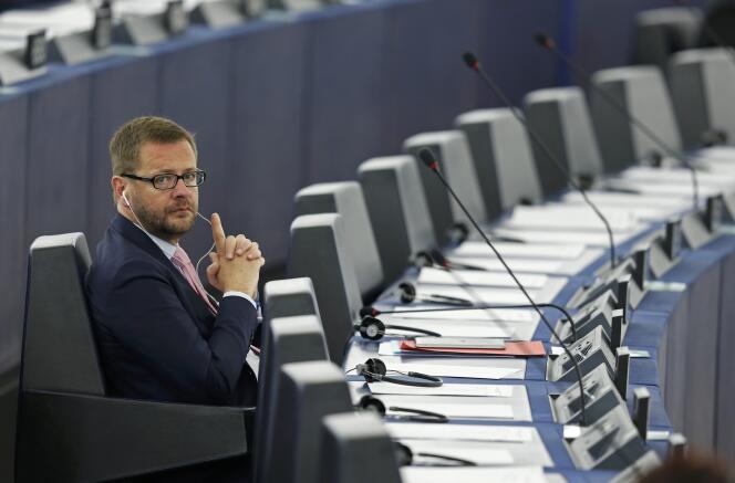 Jérôme Lavrilleux au Parlement européen le 20 mai 2015.