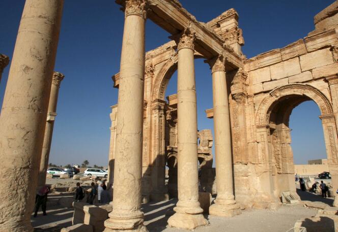 Les ruines romaines de la cité antique de Palmyre, en 2010.