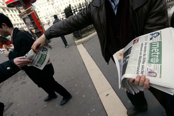 Le journal gratuit Metronews, propriété de TF1, a perdu 12 millions d’euros en 2014.