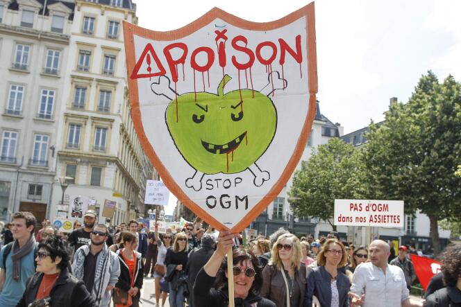Manifestation contre Monsanto, le 23 mai 2015 à Lyon.