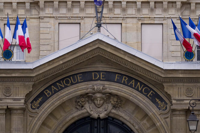 Façade de la Banque de France à Paris.