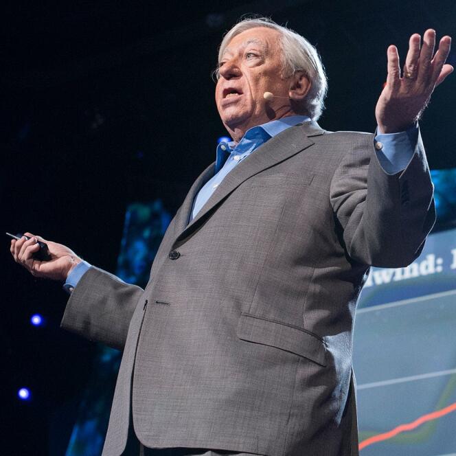 L'économiste américain Robert J. Gordon lors d'une conférence dans le cadre des TED Talks en avril 2013.