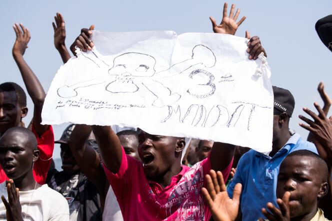 Des manifestants opposés à un troisième mandat de Pierre Nkurunziza, le 29 mai à Bujumbura.