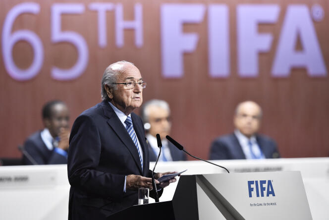 Joseph Blatter au congrès de de la FIFA le 29 mai à Zurich.