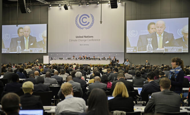 Laurent Fabius, le ministre français des affaires étrangères,  invité à lancer négociations à Bonn, en qualité de futur président de la COP21,  le 1er  juin.