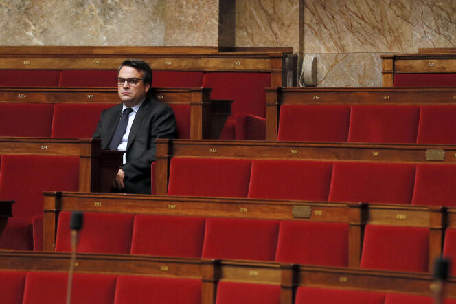Le député Thomas Thévenoud à l'Assemblée nationale, le 28 novembre 2014.