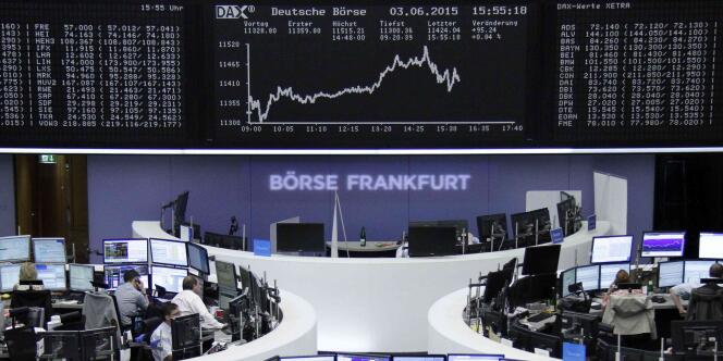 Le « Bund » – l’emprunt à 10 ans d’Etat allemand – a frôlé la barre symbolique des 1 % à la Bourse de Francfort, le 4 juin.