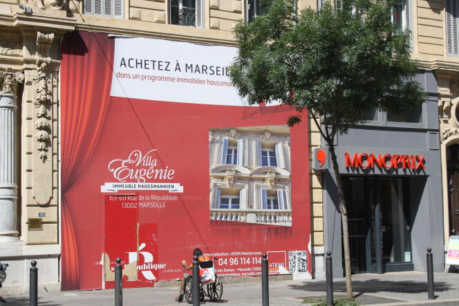 Programme immobilier neuf rue de la République à Marseille.