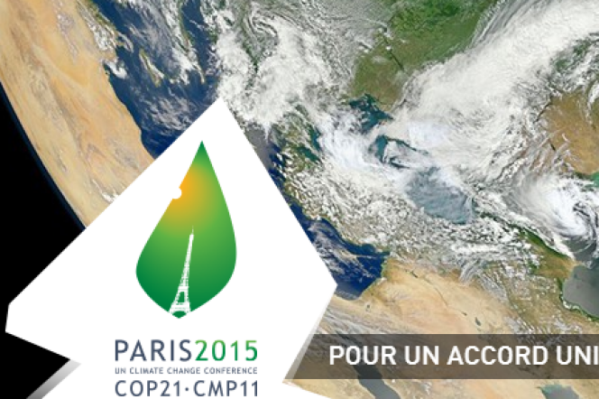 COP21 (page d'accueil du site Internet).